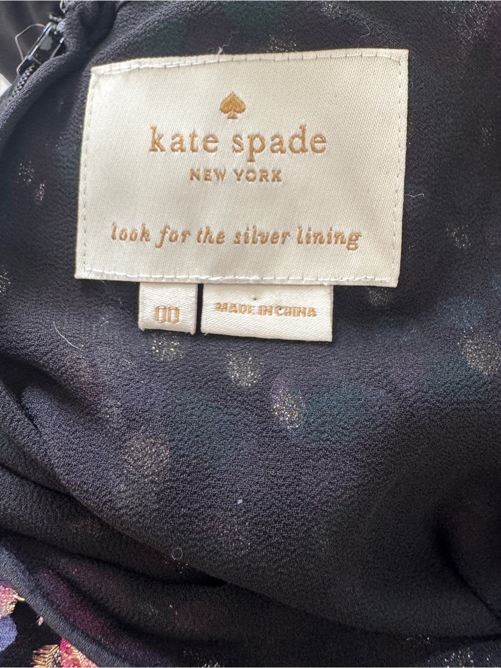 Kate Spade Metallic Silk Wrap Mini Dress in “Make Magic” (Size 0) NWOT - Picture 8 of 9